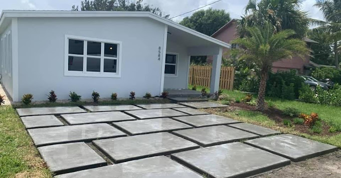 Geometric Driveway Layout